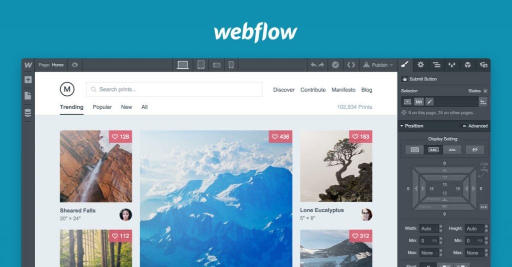 Webflow Website Builder